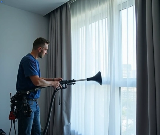 Professional drapes cleaning process tools Matty Curtain Cleaning engadine-nsw